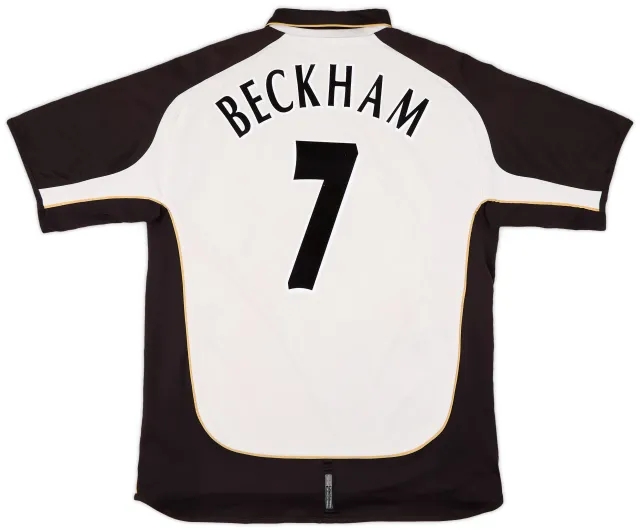 Umbro 2001-02 Manchester United Centenary Away/Third Shirt Beckham #7 - 5/10 - (XL)