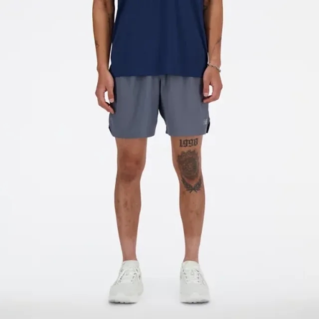New Balance Men's RC Short 7 in Grey Polywoven