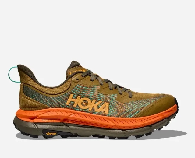 Hoka One One HOKA Men's Mafate Speed 4 Trail Shoes in Antique Olive/Squash