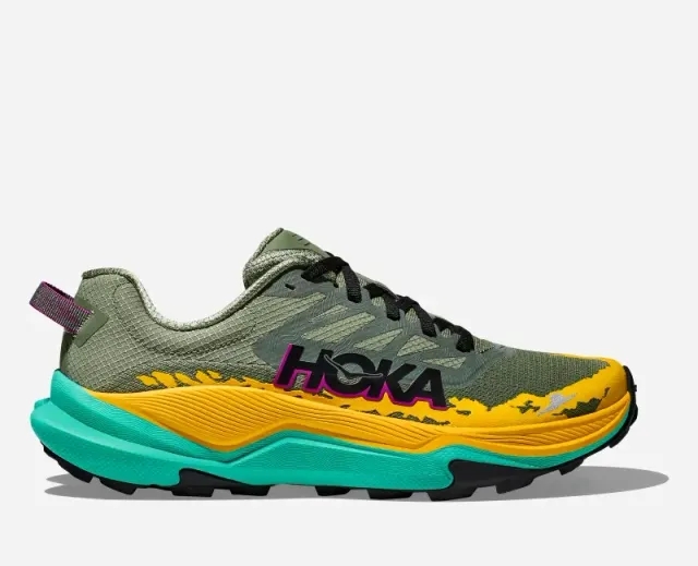 Hoka One One HOKA Women's Torrent 4 Trail Shoes in Succulent/Electric Aqua