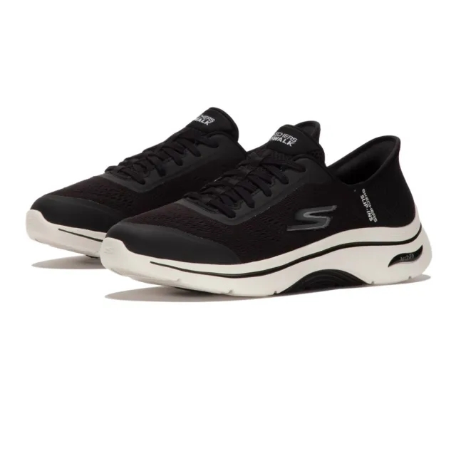 Skechers Go Walk Arch Fit 2.0 - Valenc Slip On Trainers Womens - Black