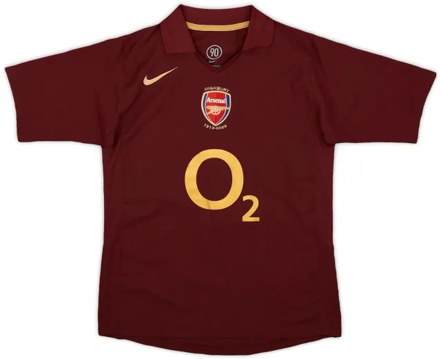 Nike 2005-06 Arsenal Home Shirt - 9/10 - (M.Boys)
