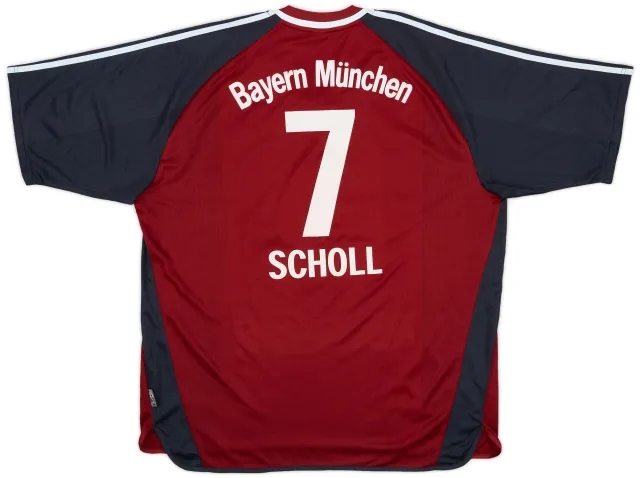 adidas 2001-02 Bayern Munich Home Shirt Scholl #7 - 5/10 - (XXL)