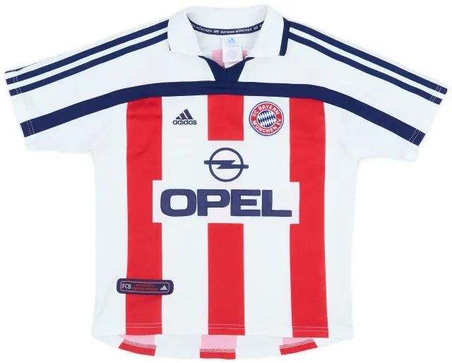adidas 2000-01 Bayern Munich Away Shirt - 8/10 - (L.Boys)