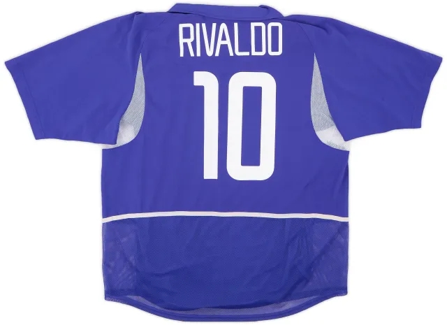 Nike 2002-04 Brazil Player Issue Away Shirt Rivaldo #10 - 8/10 - (L)
