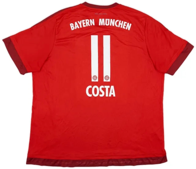adidas 2015-16 Bayern Munich Home Shirt Costa #11 - 7/10 - (3XL)