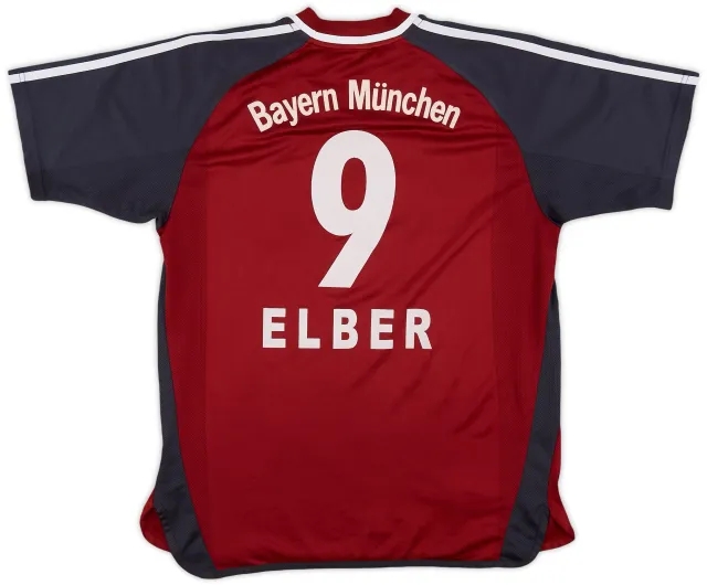 adidas 2001-02 Bayern Munich Home Shirt Elber #9 - 6/10 - (XL.Boys)