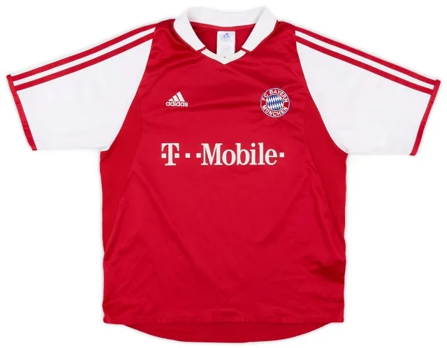 adidas 2003-04 Bayern Munich Home Shirt - 8/10 - (L.Boys)