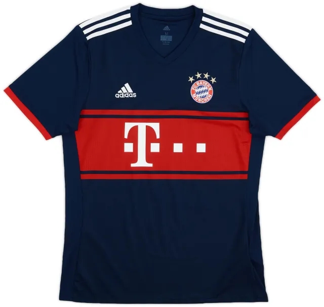 adidas 2017-18 Bayern Munich Away Shirt - 8/10 - (M)