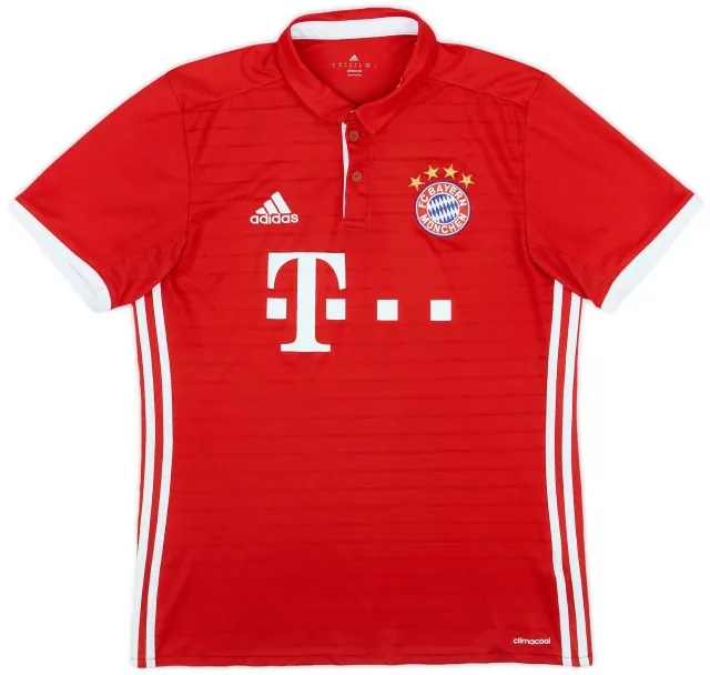 adidas 2016-17 Bayern Munich Home Shirt - 8/10 - (M)