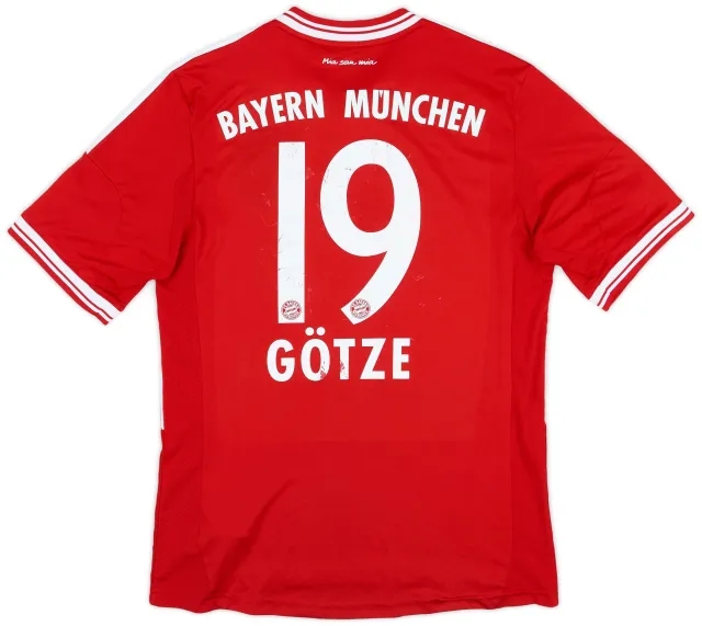 adidas 2013-14 Bayern Munich Home Shirt Gotze #19 - 6/10 - (M)