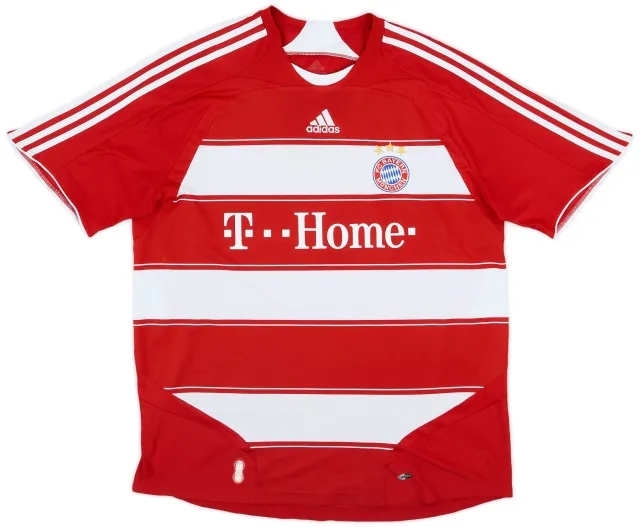 adidas 2007-08 Bayern Munich Home Shirt - 5/10 - (XL)