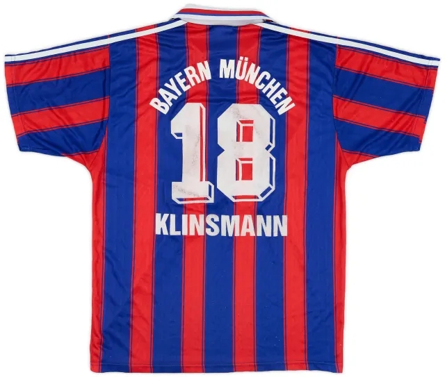 adidas 1995-97 Bayern Munich Home Shirt Klinsmann #18 - 5/10 - (M)