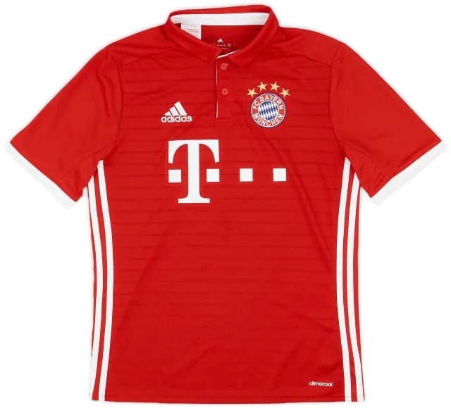 adidas 2016-17 Bayern Munich Home Shirt - 9/10 - (XL.Boys)