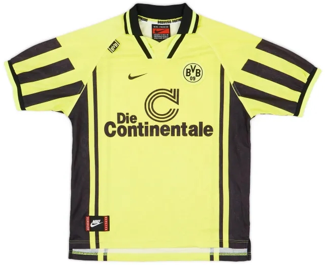 Nike 1996-97 Borussia Dortmund Home Shirt - 8/10 - (XL.Boys)