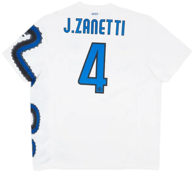 Nike 2010-11 Inter Milan Away Shirt Zanetti #4 - 6/10 - (XXL)