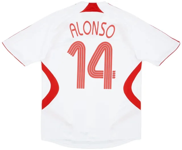 adidas 2007-08 Liverpool Away Shirt Alonso #14 - 6/10 - (M)