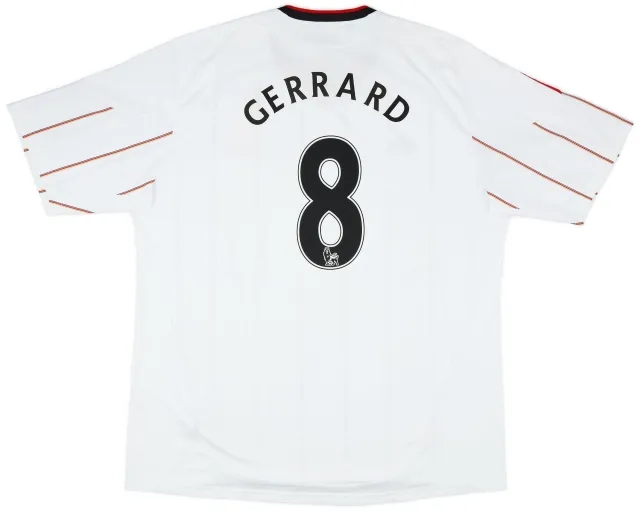 adidas 2010-11 Liverpool Away Shirt Gerrard #8 - 7/10 - (3XL)