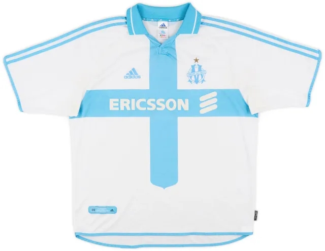 adidas 2000-01 Olympique Marseille Home Shirt - 8/10 - (XL)