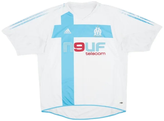 adidas 2004-05 Olympique Marseille Home Shirt - 4/10 - (XL)