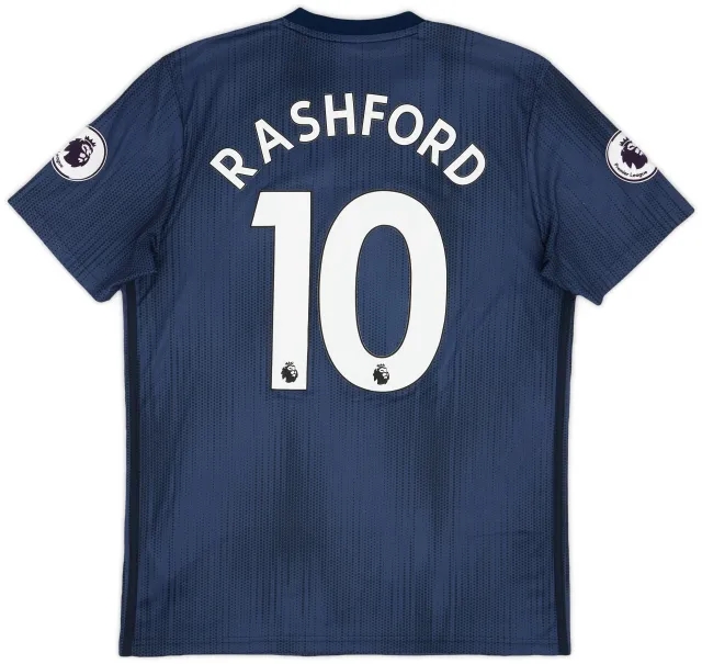 adidas 2018-19 Manchester United Third Shirt Rashford #10 - 8/10 - (M)