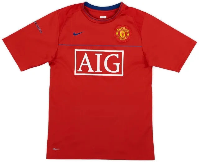 2008-09 Manchester United Nike Training Shirt - 4/10 - (L)