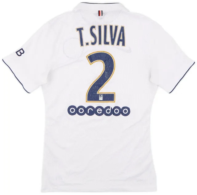 Nike 2014-15 Paris Saint-Germain Away Authentic Shirt T.Silva #2 - 5/10 - (S)