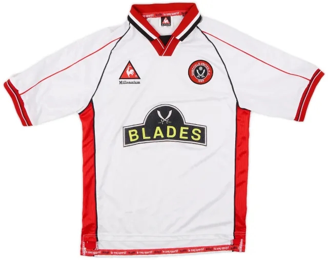 LeCoqSportif 1999-00 Sheffield United Away Shirt - 7/10 - (XL.Boys)