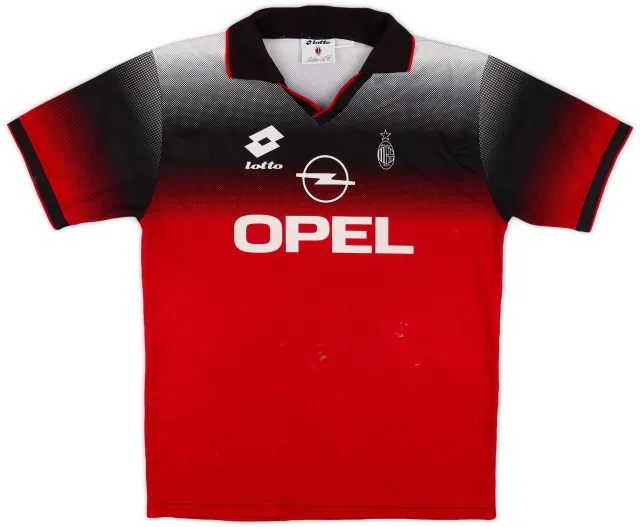 1995-96 AC Milan Lotto Training Shirt - 6/10 - (XL)
