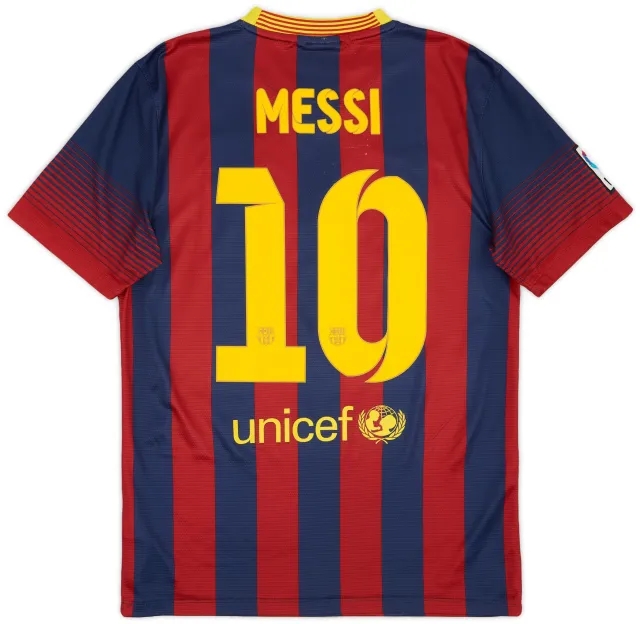 Nike 2013-14 Barcelona Home Shirt Messi #10 - 6/10 - (S)
