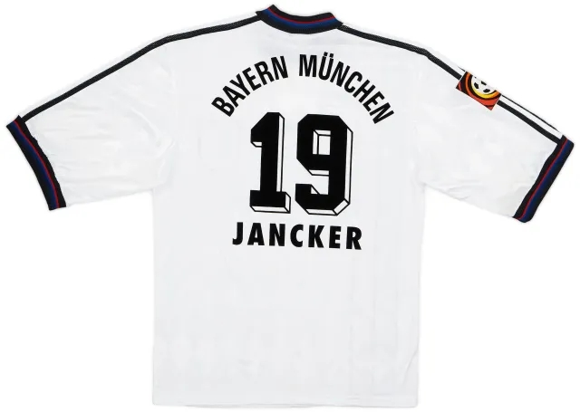 adidas 1996-98 Bayern Munich Away Shirt Jancker #19 - 6/10 - (S)