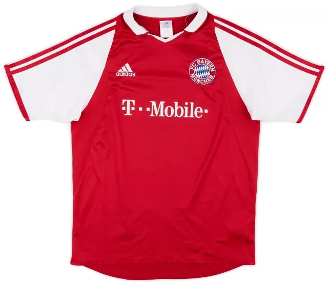 adidas 2003-04 Bayern Munich Home Shirt - 5/10 - (XL.Boys)
