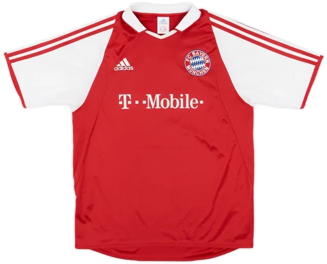 adidas 2003-04 Bayern Munich Home Shirt - 7/10 - (XL.Boys)