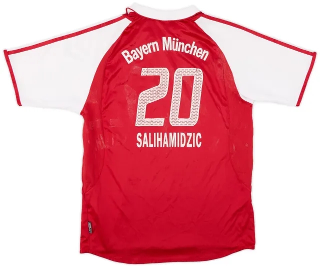 adidas 2003-04 Bayern Munich Home Shirt Salihamidzic #20 - 5/10 - (XL.Boys)