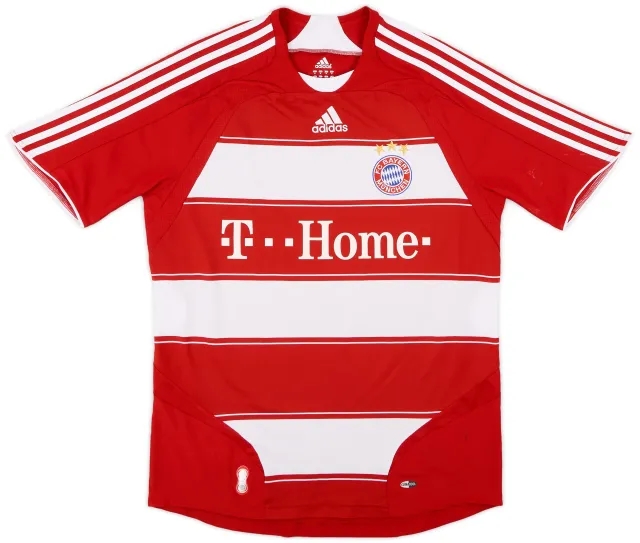 adidas 2007-08 Bayern Munich Home Shirt - 7/10 - (M)