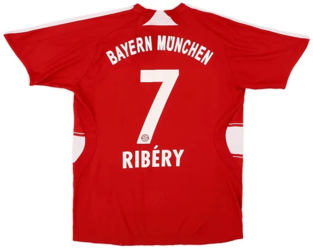 adidas 2007-08 Bayern Munich Home Shirt Ribery #7 - 6/10 - (XL.Boys)