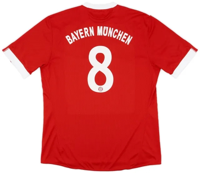 adidas 2009-10 Bayern Munich Home Shirt #8 - 7/10 - (XL)
