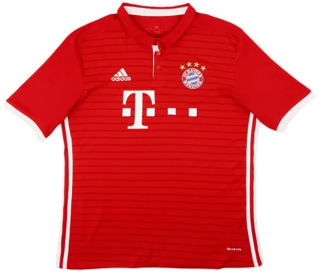 adidas 2016-17 Bayern Munich Home Shirt - 5/10 - (L)