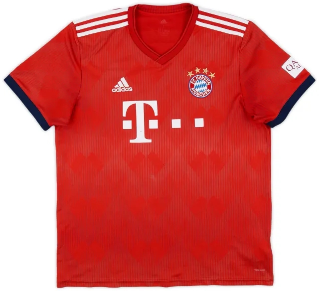 adidas 2018-19 Bayern Munich Home Shirt - 5/10 - (L)