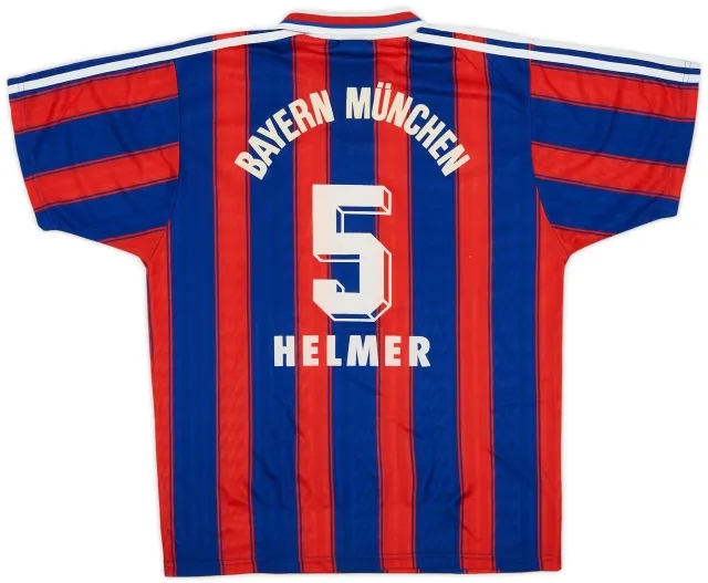 adidas 1995-97 Bayern Munich Home Shirt Helmer #5 - 6/10 - (M)