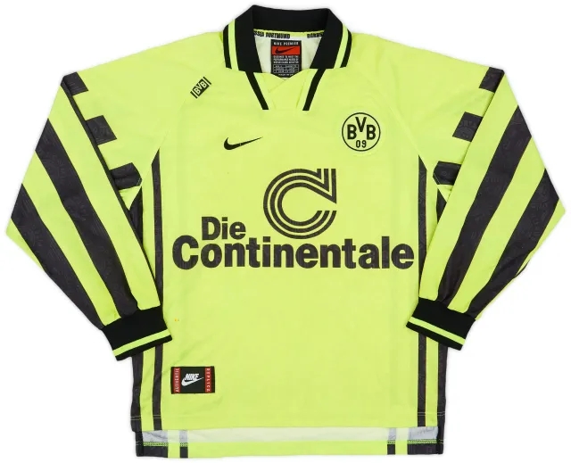 Nike 1996-97 Borussia Dortmund Home L/S Shirt - 7/10 - (S)