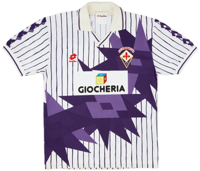 Lotto 1991-92 Fiorentina Away Shirt - 6/10 - (L)