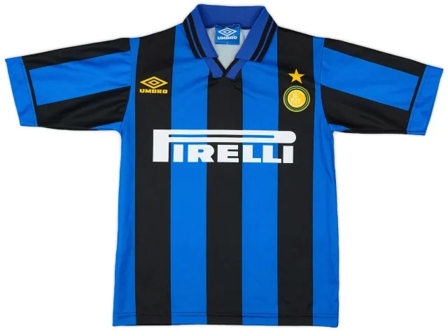 Umbro 1995-96 Inter Milan Basic Home Shirt - 8/10 - (Y)