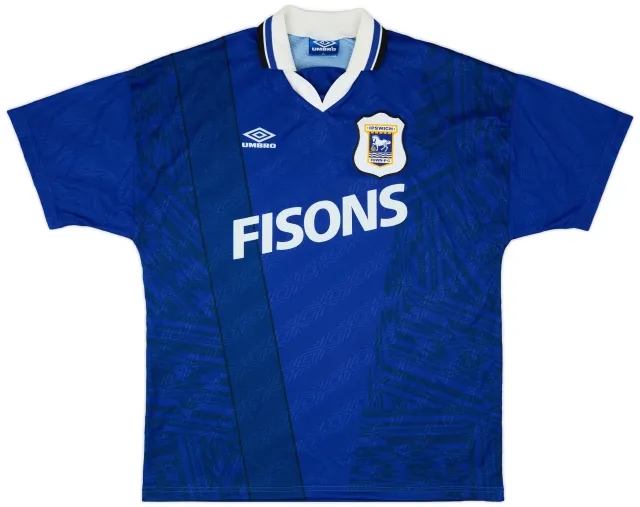 Umbro 1994-95 Ipswich Town Home Shirt - 9/10 - (XL)