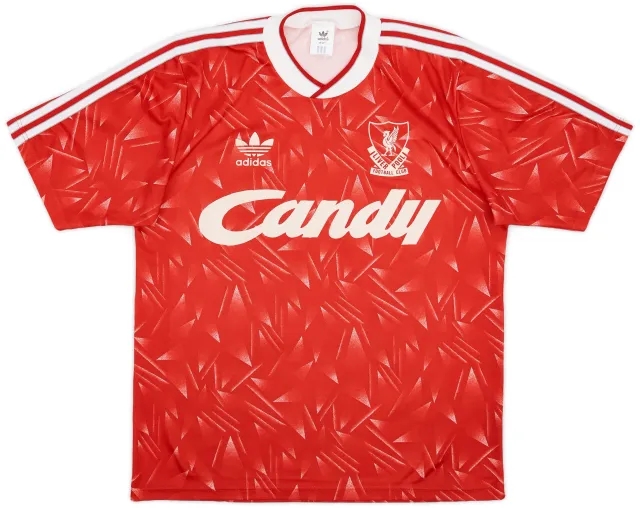adidas 1989-91 Liverpool Home Shirt - 7/10 - (M)