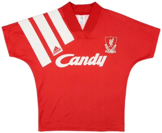 adidas 1991-92 Liverpool Home Shirt - 8/10 - (M.Boys)