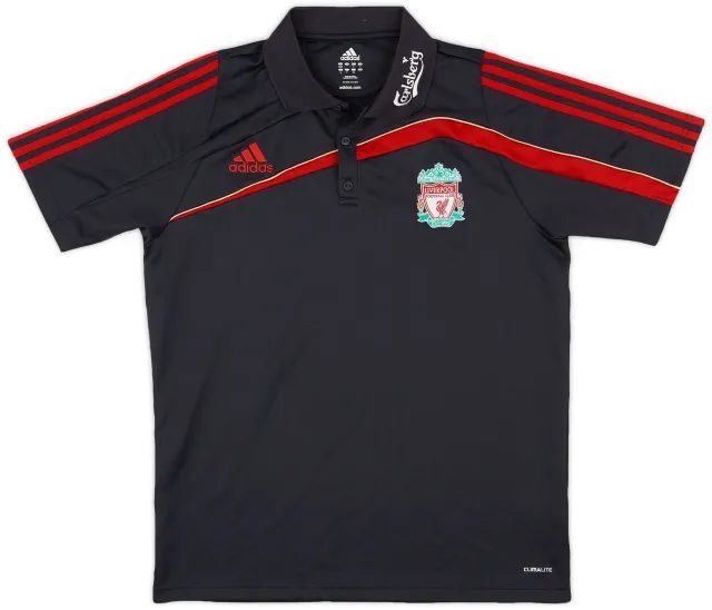 2009-10 Liverpool adidas Polo Shirt - 7/10 - (L)