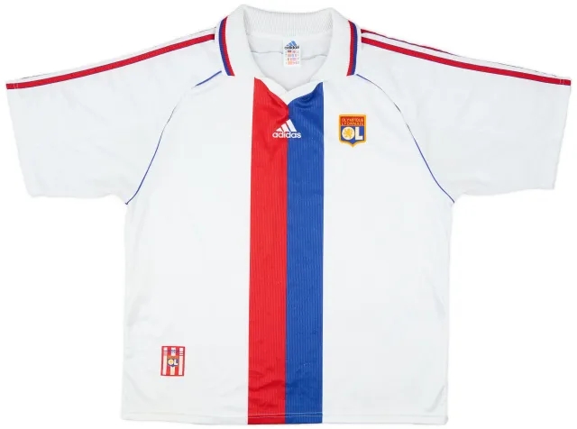 adidas 1998-00 Lyon Home Shirt - 8/10 - (XL)
