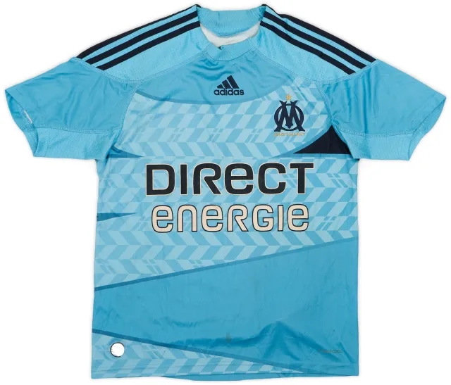 adidas 2009-10 Olympique Marseille Away Shirt - 4/10 - (XL.Boys)