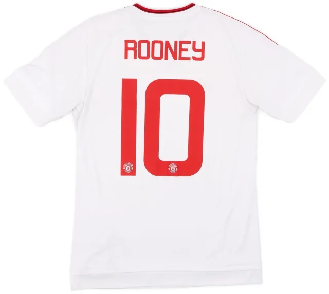 adidas 2015-16 Manchester United Away Shirt Rooney #10 - 7/10 - (S)